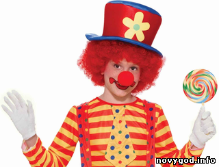 Детский новогодний костюм клоуна