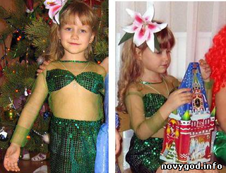 Новогодний костюм для девочки Русалочка