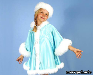 Новогодний костюм Снегурочка для девочки